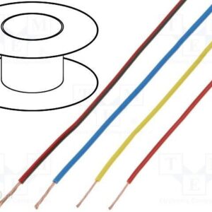 BQ Cable LgY linka Cu 2,5mm2 niebiesko-czerwony PVC 300/500V [LGY25BLRD]