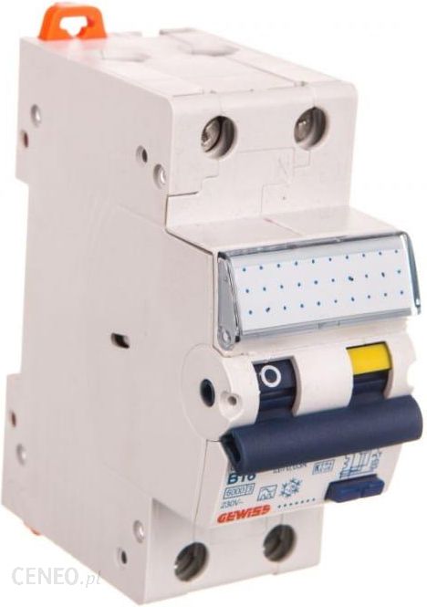 Gewiss Wyłącznik Różnicowo-Nadprądowy 2P B 16A 0,03A 6Ka Gw95107
