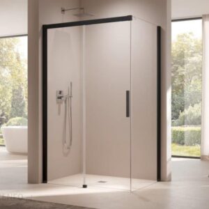 Kermi Nica Black 150x110 Lewa Czarna NID2L150203PK+NITWR110203PK