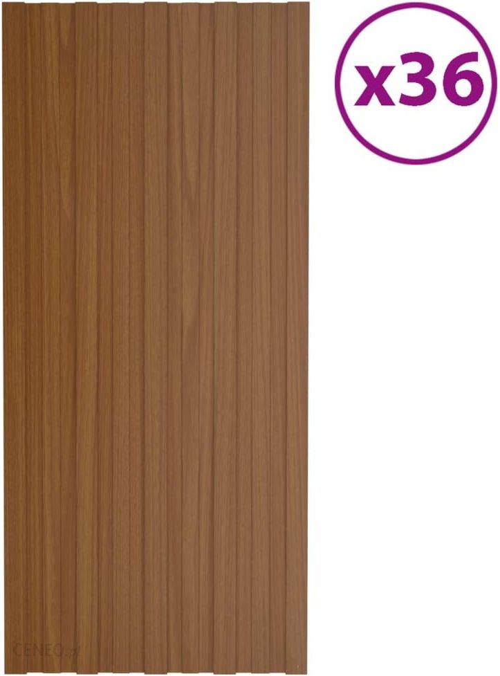 i-vidaxl-panele-dachowe-36-szt-stal-galwanizowana-brazowe-100x45cm-317218